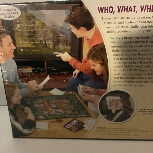 CLUE INTERACTIVE DVD BOARD GAME 2006‎ Brand New Factory SEALED - Picture 5 of 5